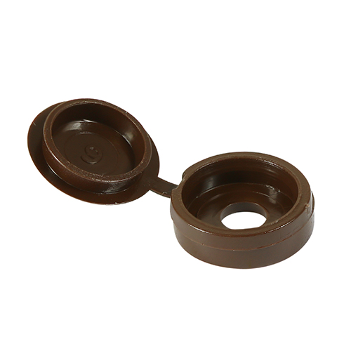 Small Hinged Screw Cap - Brown - Image 1