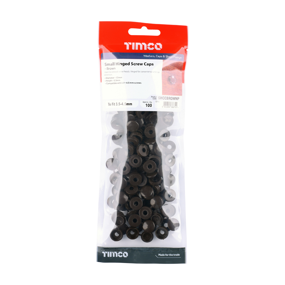 Small Hinged Screw Cap - Brown - Image 2