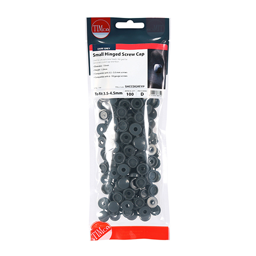 Small Hinged Screw Cap- D Grey - Image 2