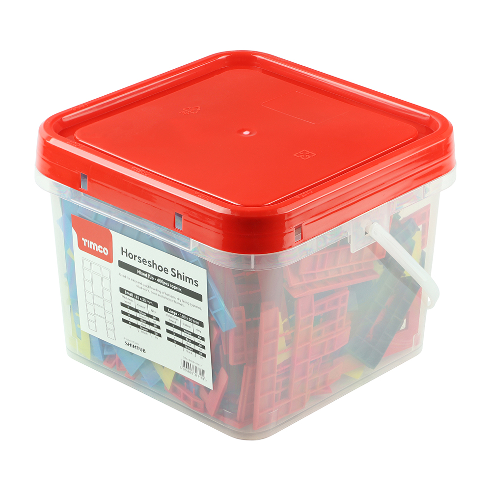 Assorted Horseshoe Shims Tub - Image 2