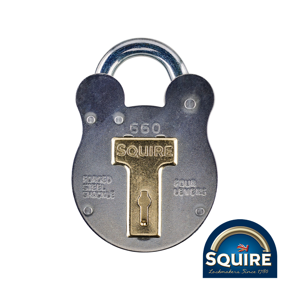 Old English 4 Lever Padlock