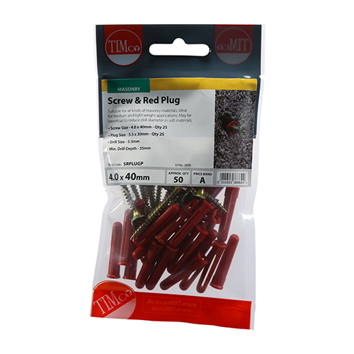 Screws & Red Plastic Plugs - Image 2