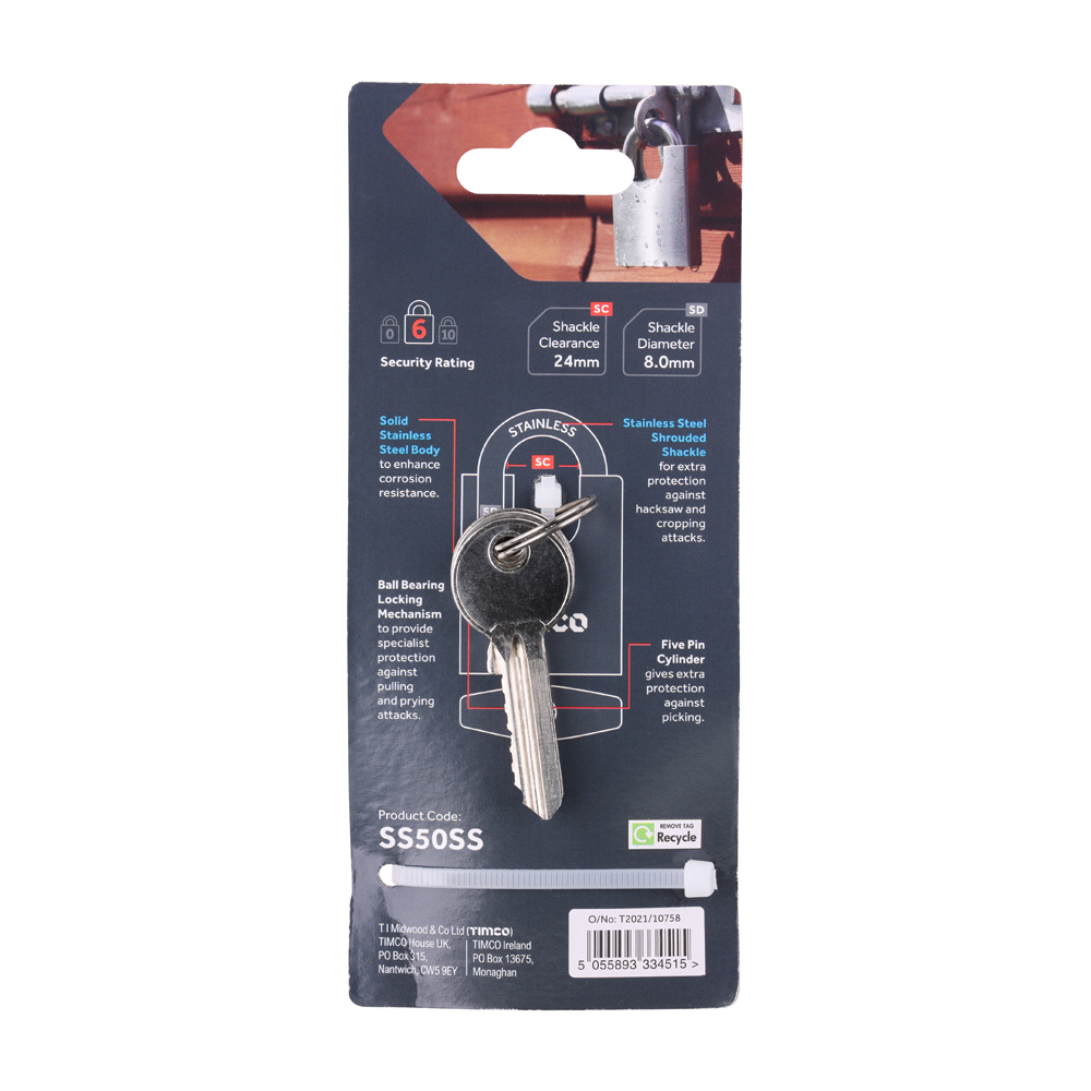 Stainless Steel Padlock - Image 3