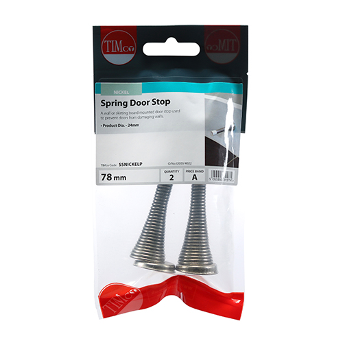Spring Door Stop - Nickel - Image 2