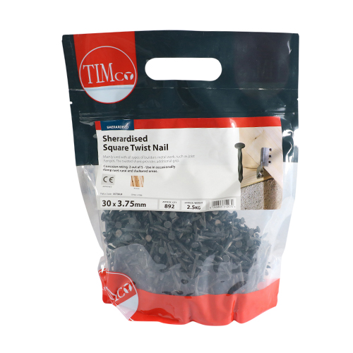 Square Twist Nail- Sherardised - Image 2