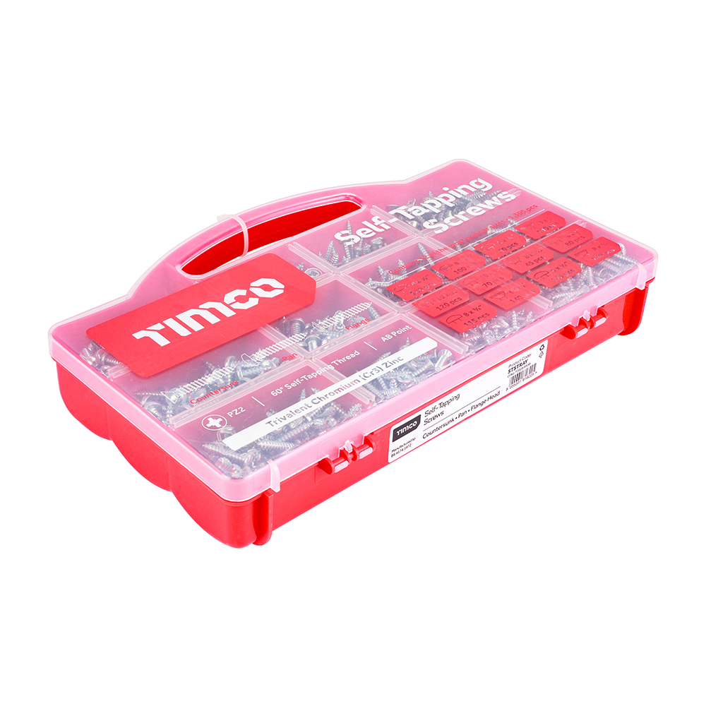 S/Tapping Screw MixedTray Zinc - Image 1