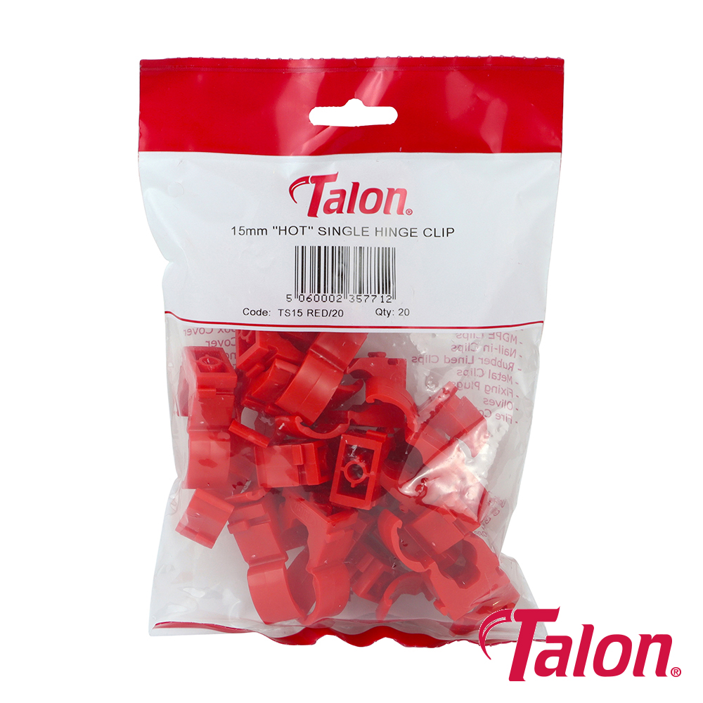 Single Hinged ID Clip - Red - Image 2