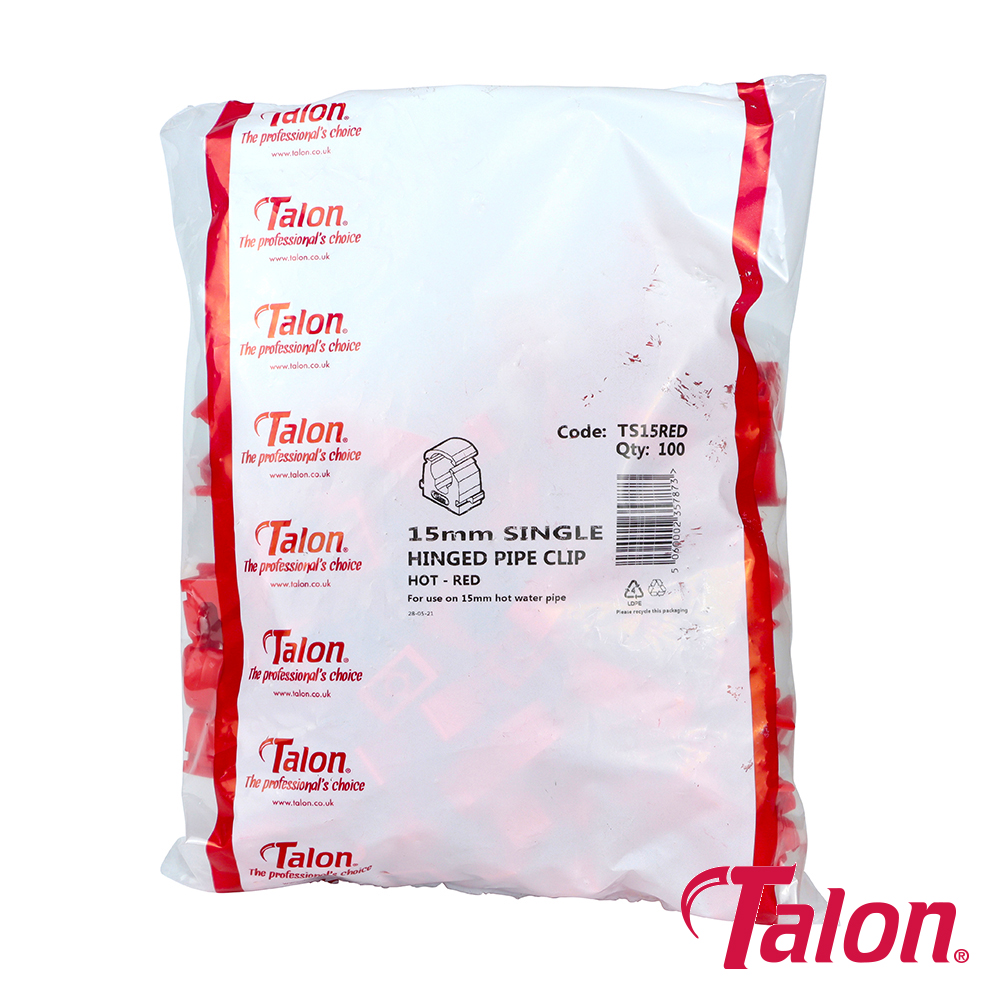 Single Hinged ID Clip - Red - Image 2