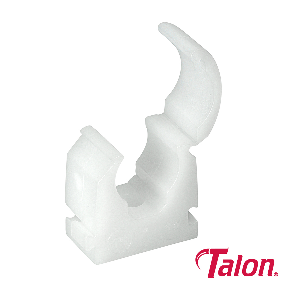 Single Hinged Clip - White