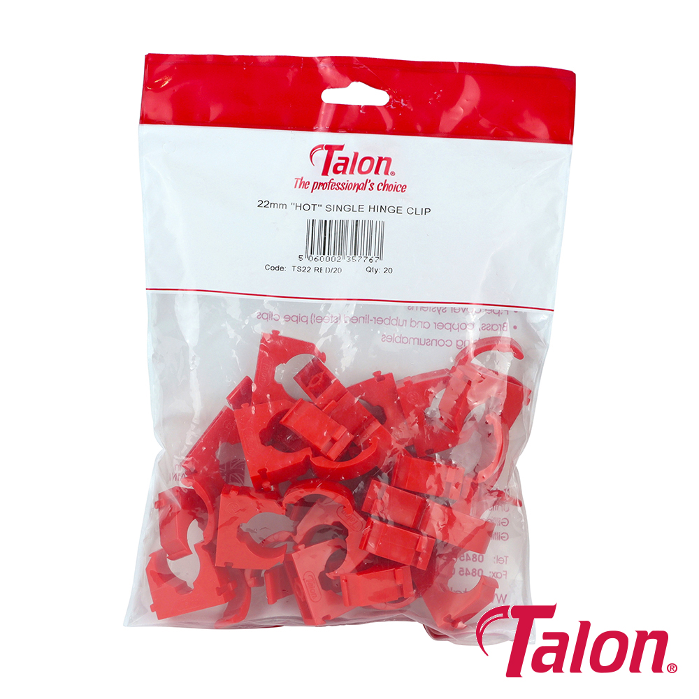 Single Hinged ID Clip - Red - Image 2