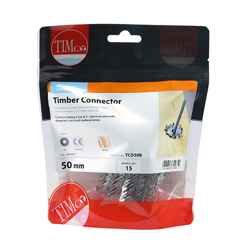Double Timber Connector Galv - Image 3