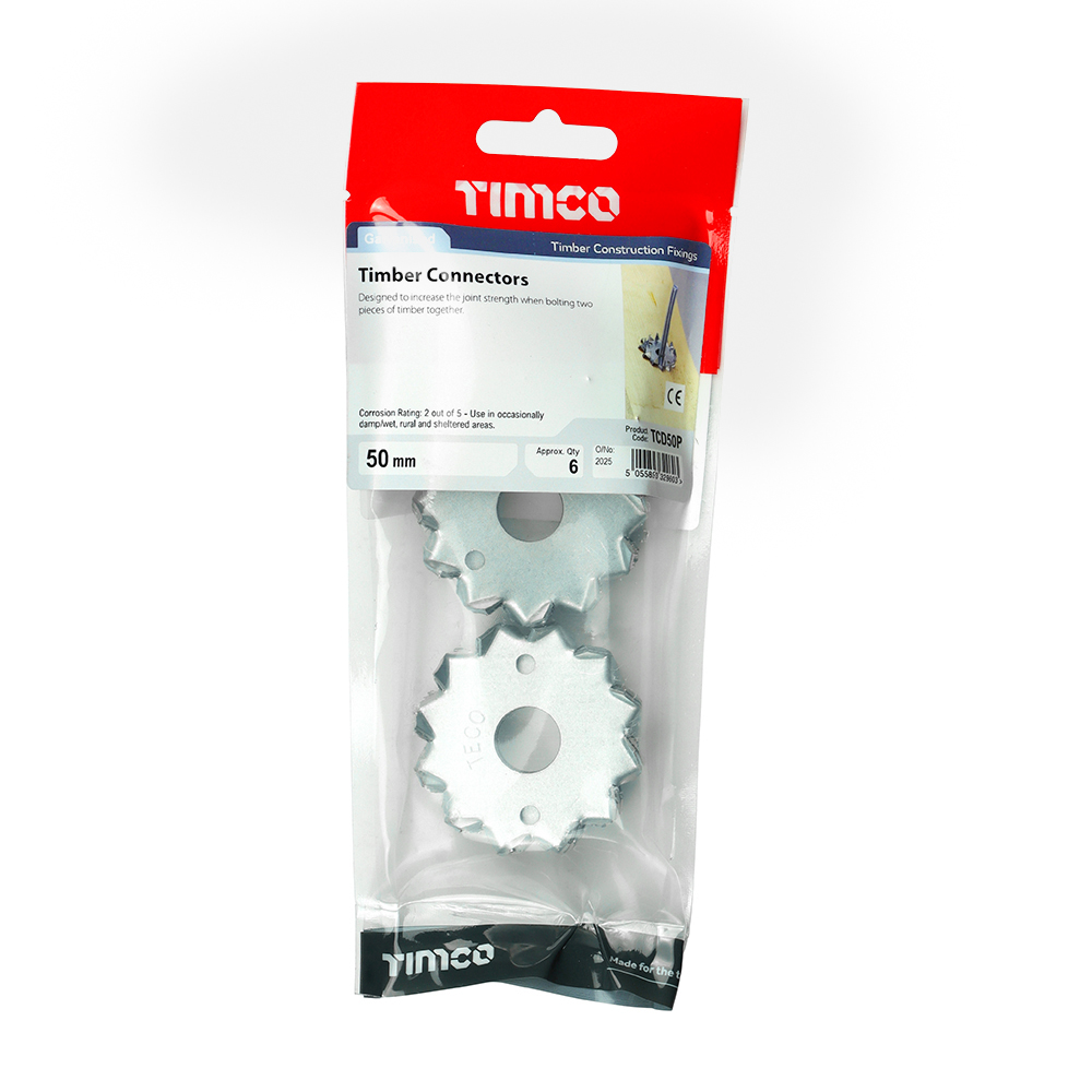 Double Timber Connector Galv - Image 2