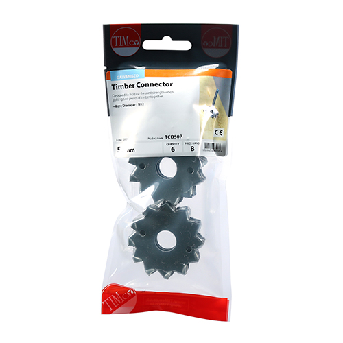 Double Timber Connector Galv - Image 3