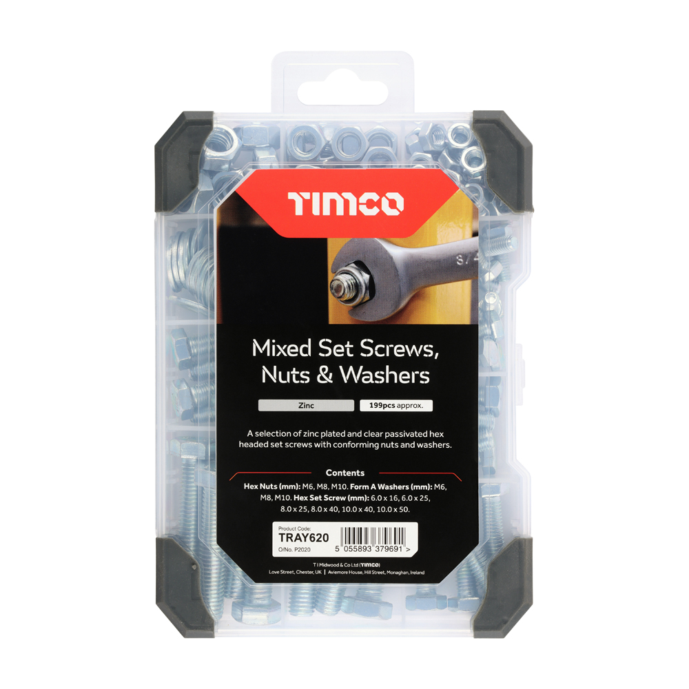 Mix SetScrews Nuts WashersZinc - Image 2