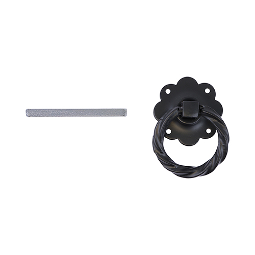 Twisted Ring Gate Latch Black - Image 2