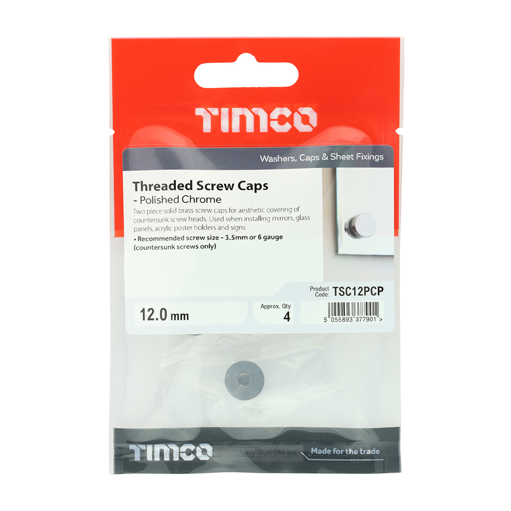 Threaded Screw Cap POL Chrome - Image 2