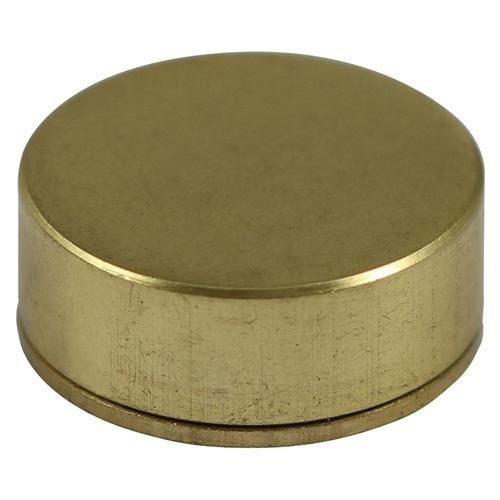 Threaded Screw Cap SAT Brass - Image 1