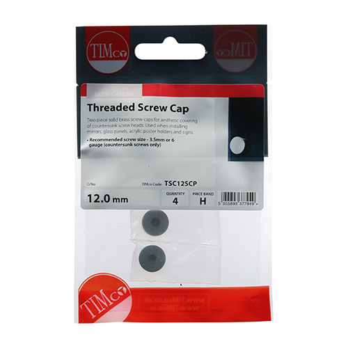 Threaded Screw Cap SAT Chrome - Image 4