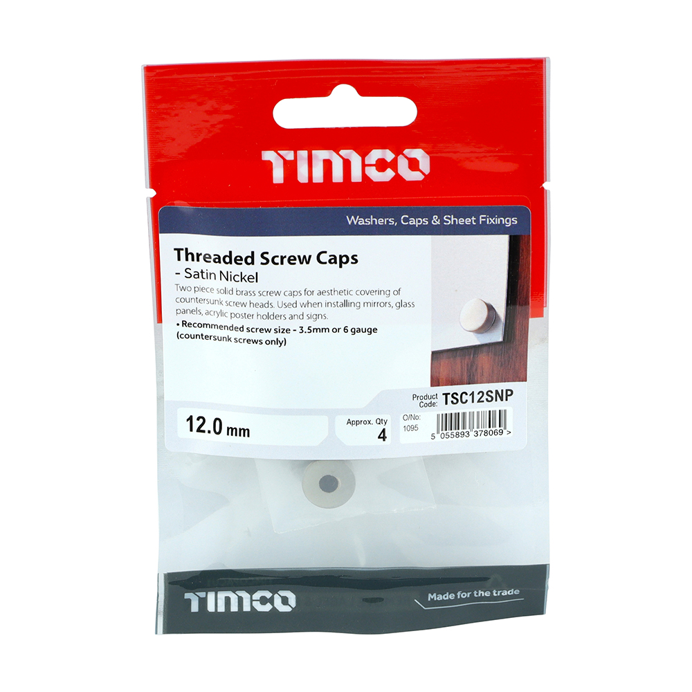 Threaded Screw Cap SAT Nickel - Image 2
