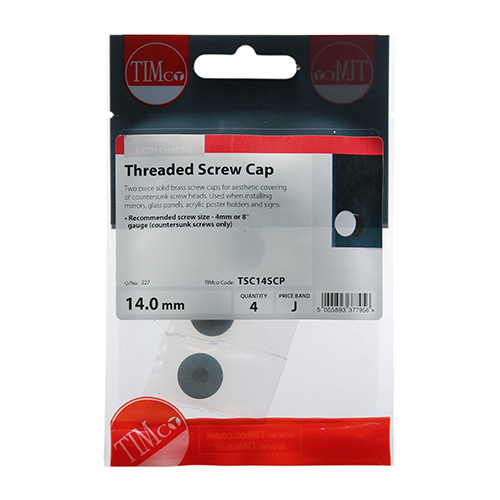 Threaded Screw Cap SAT Chrome - Image 4