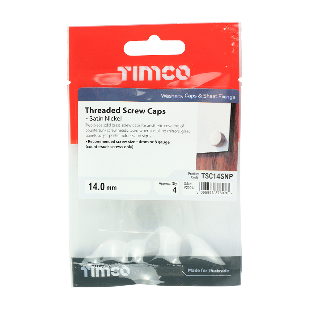Threaded Screw Cap SAT Nickel - Image 2