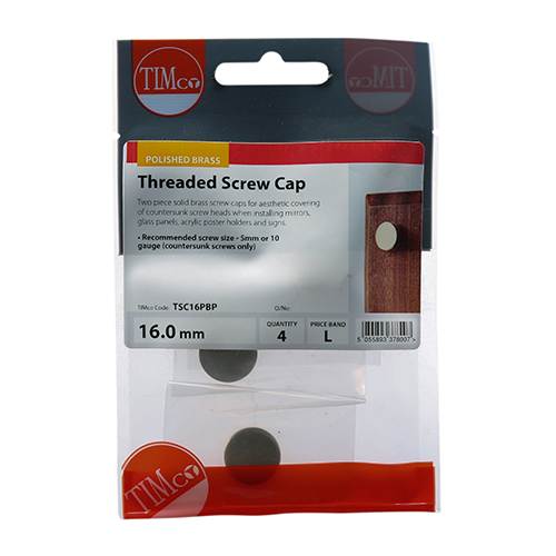 Threaded Screw Cap POL Brass - Image 2
