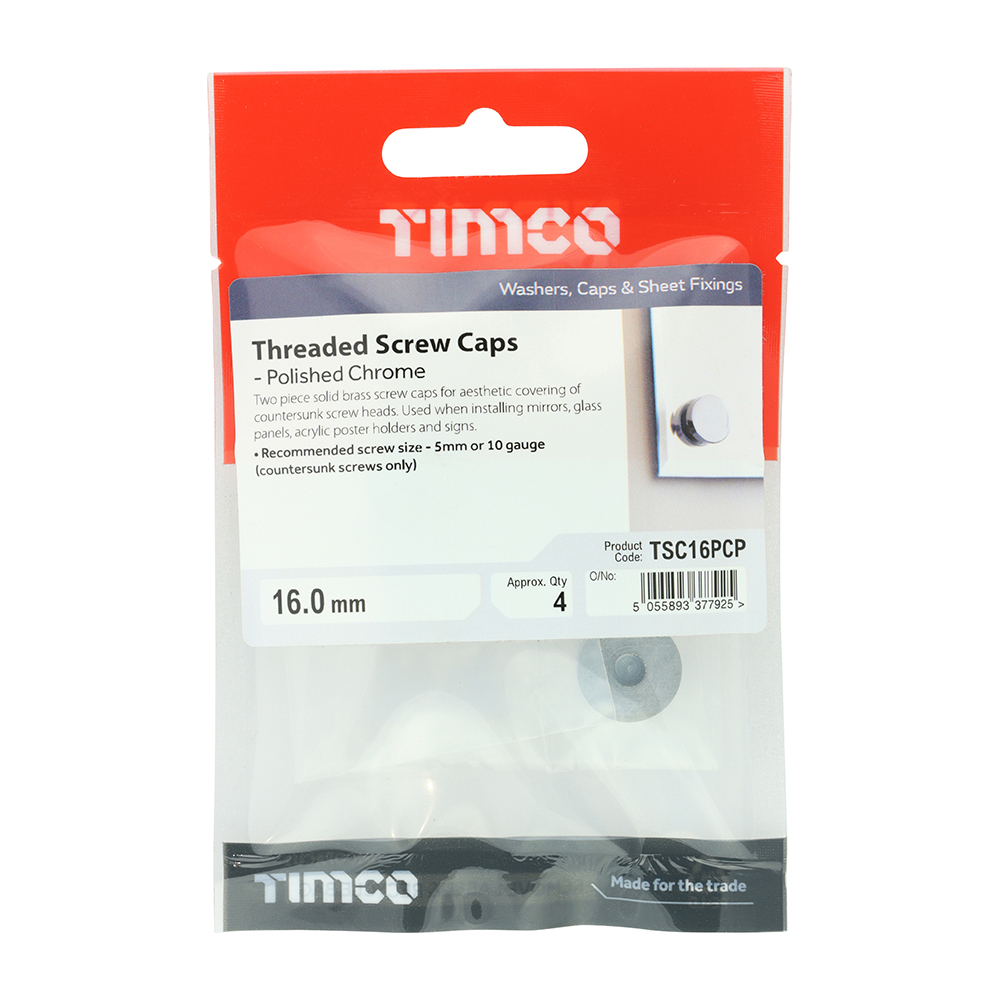 Threaded Screw Cap POL Chrome - Image 2