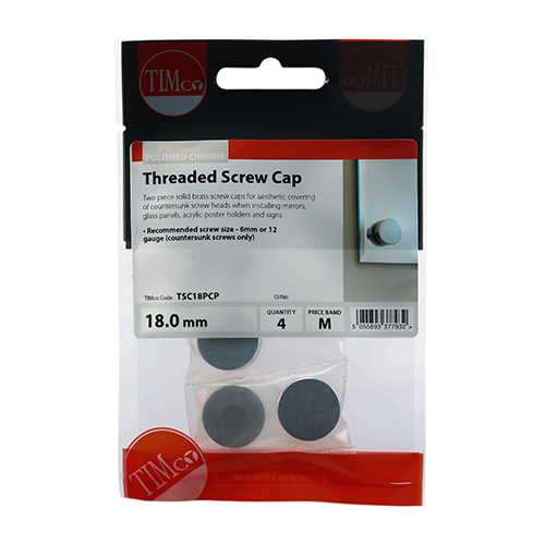 Threaded Screw Cap POL Chrome - Image 2