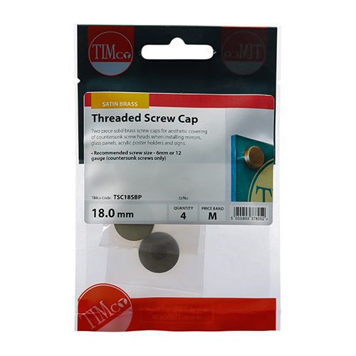 Threaded Screw Cap SAT Brass - Image 3