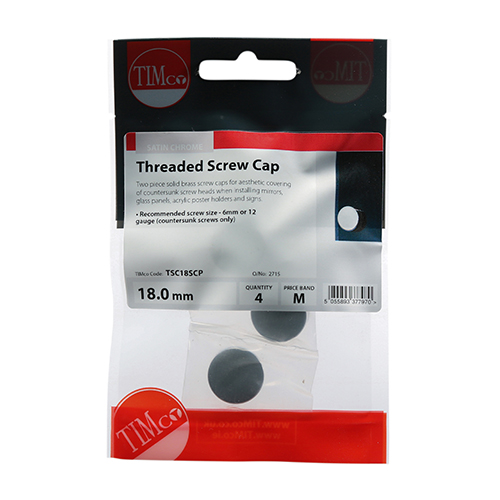 Threaded Screw Cap SAT Chrome - Image 4