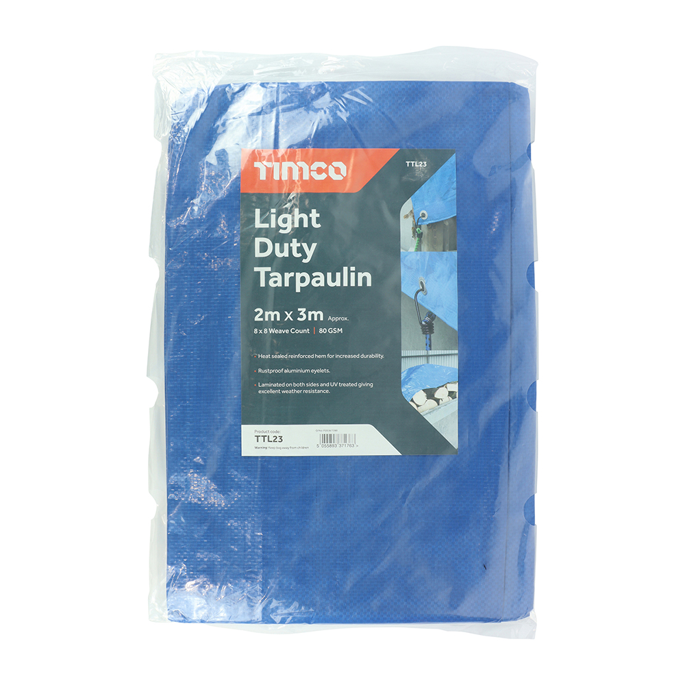 Light Duty Tarpaulin Blue - Image 2