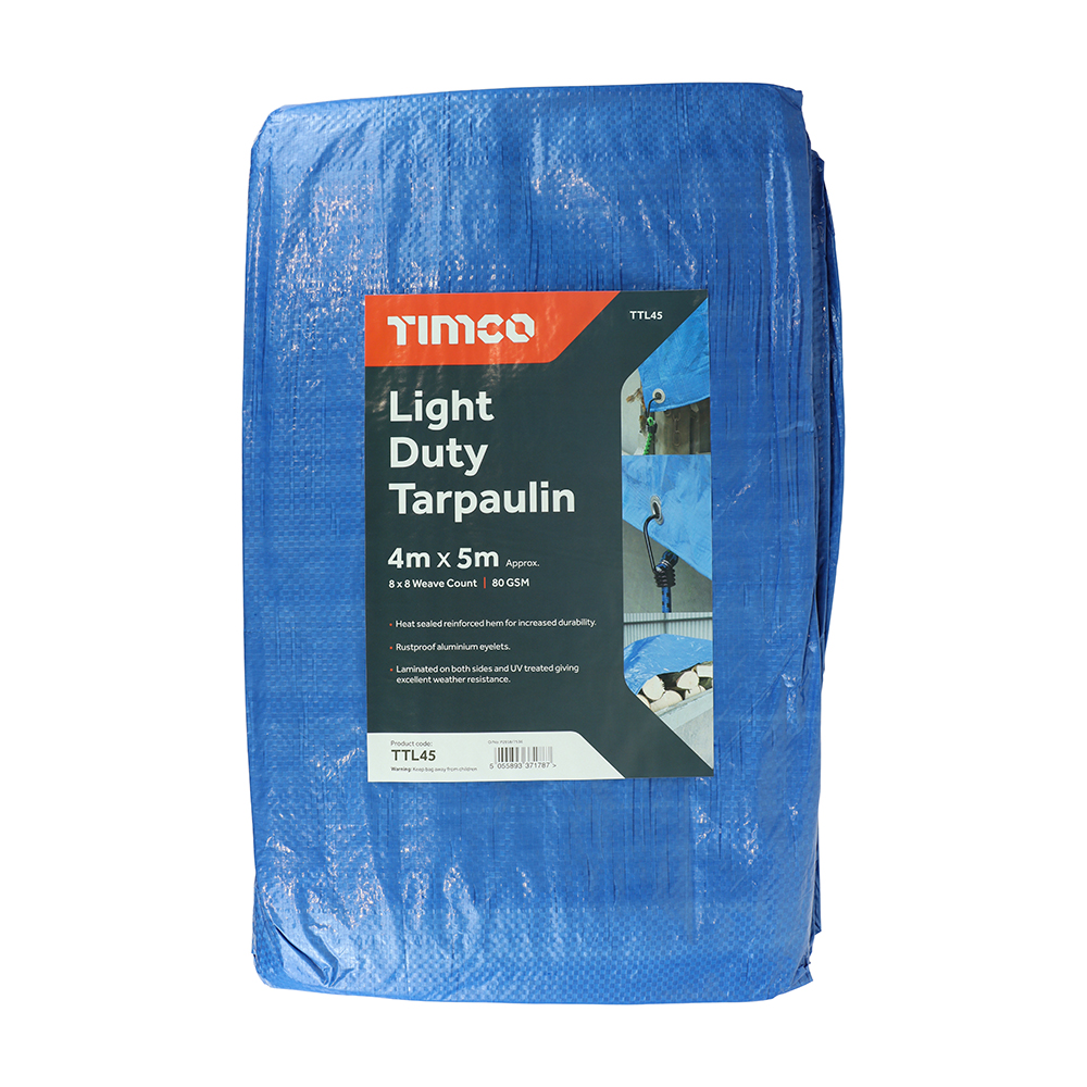 Light Duty Tarpaulin Blue
