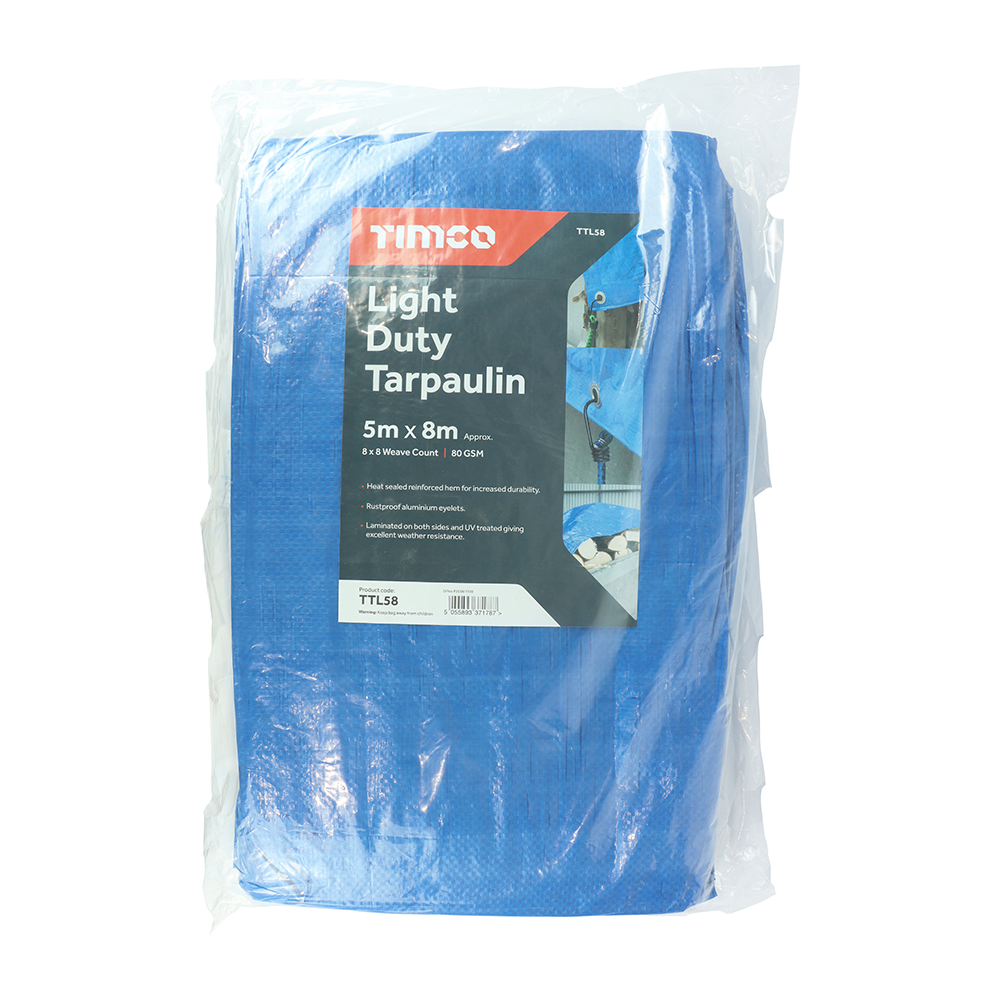 Light Duty Tarpaulin Blue - Image 2