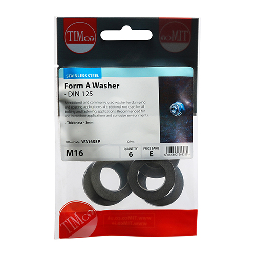 Form A Washer DIN 125 - A2 SS - Image 2