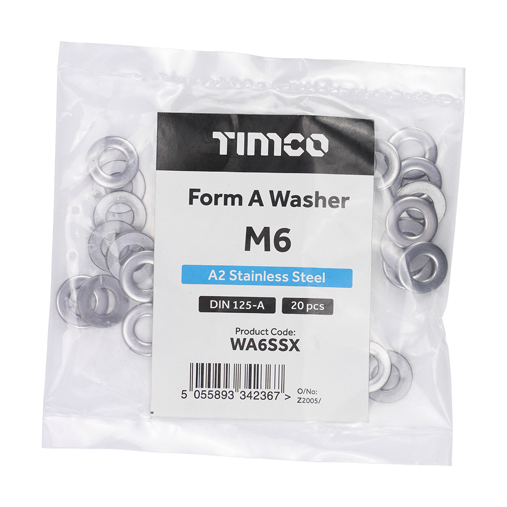 Form A Washer DIN 125 A2 SS - Image 2