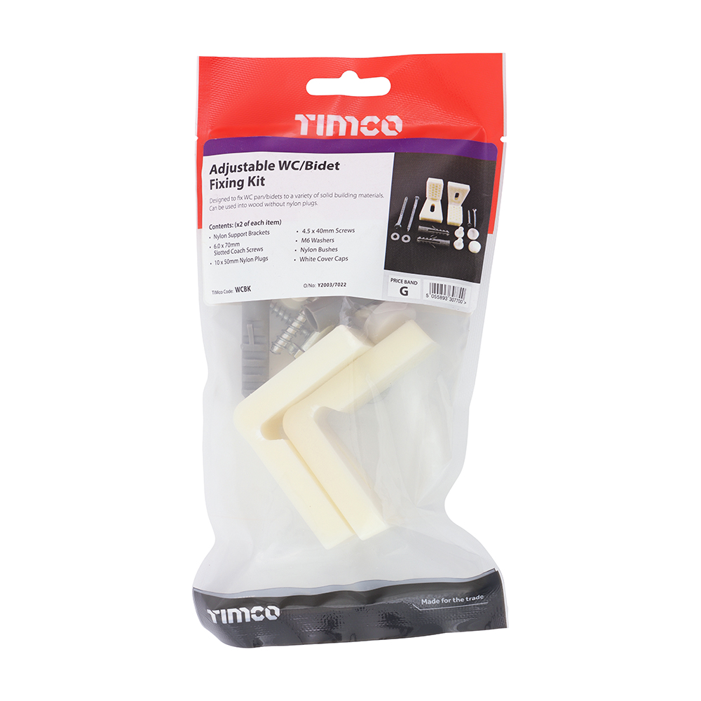 WC & Bidet Fixing Kit - Image 2
