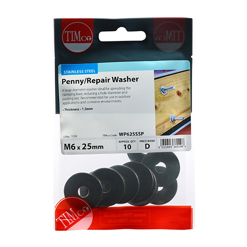 Penny Washer DIN 9054 - A2 SS - Image 2