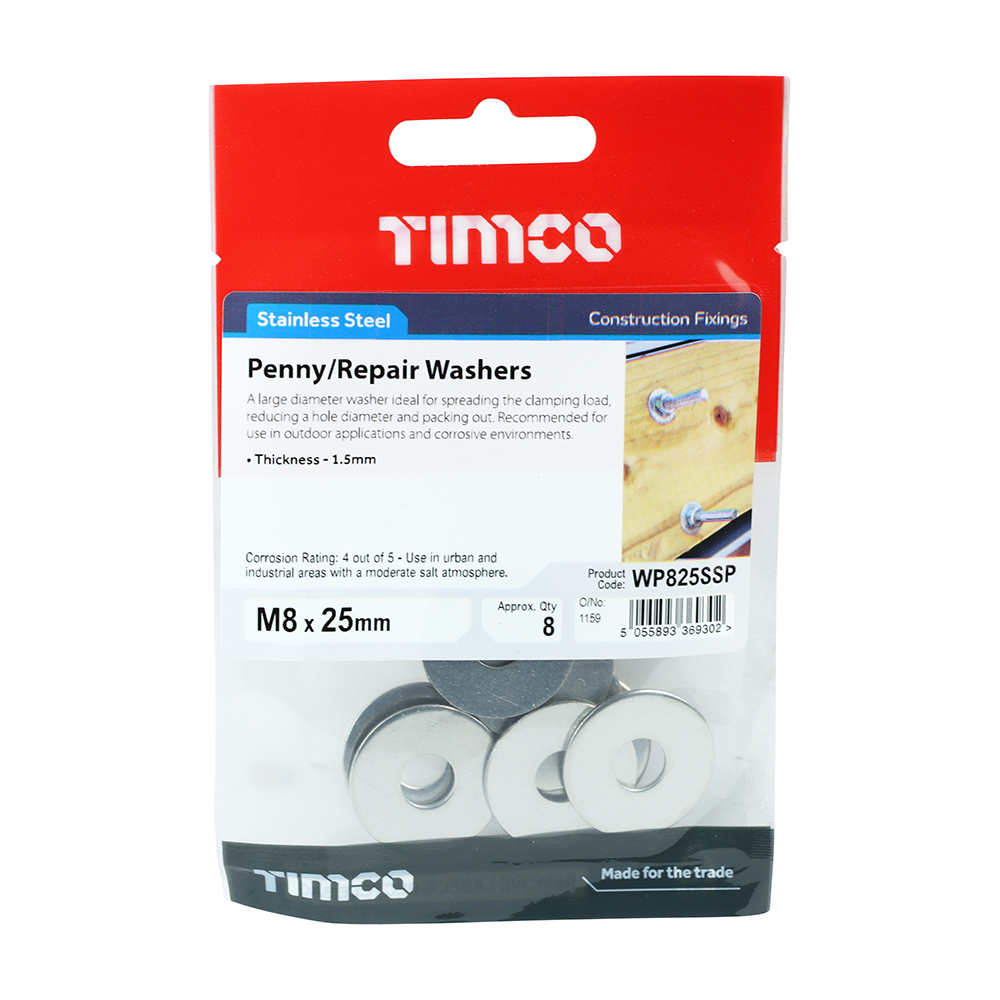 Penny Washer DIN 9054 - A2 SS - Image 2