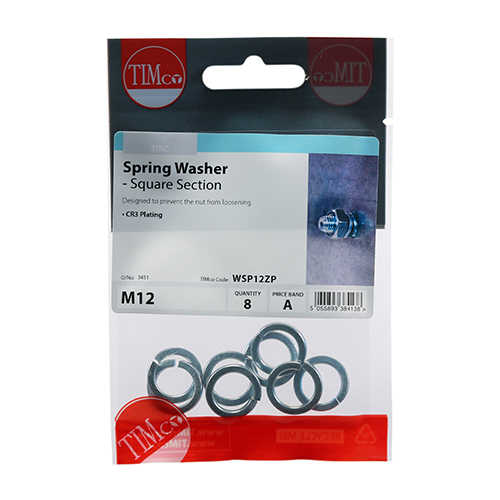 SQ Spring Washer DIN 7980 -BZP - Image 2