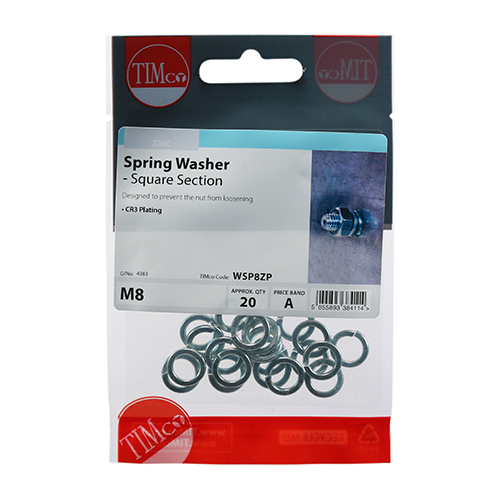 SQ Spring Washer DIN 7980 -BZP - Image 2