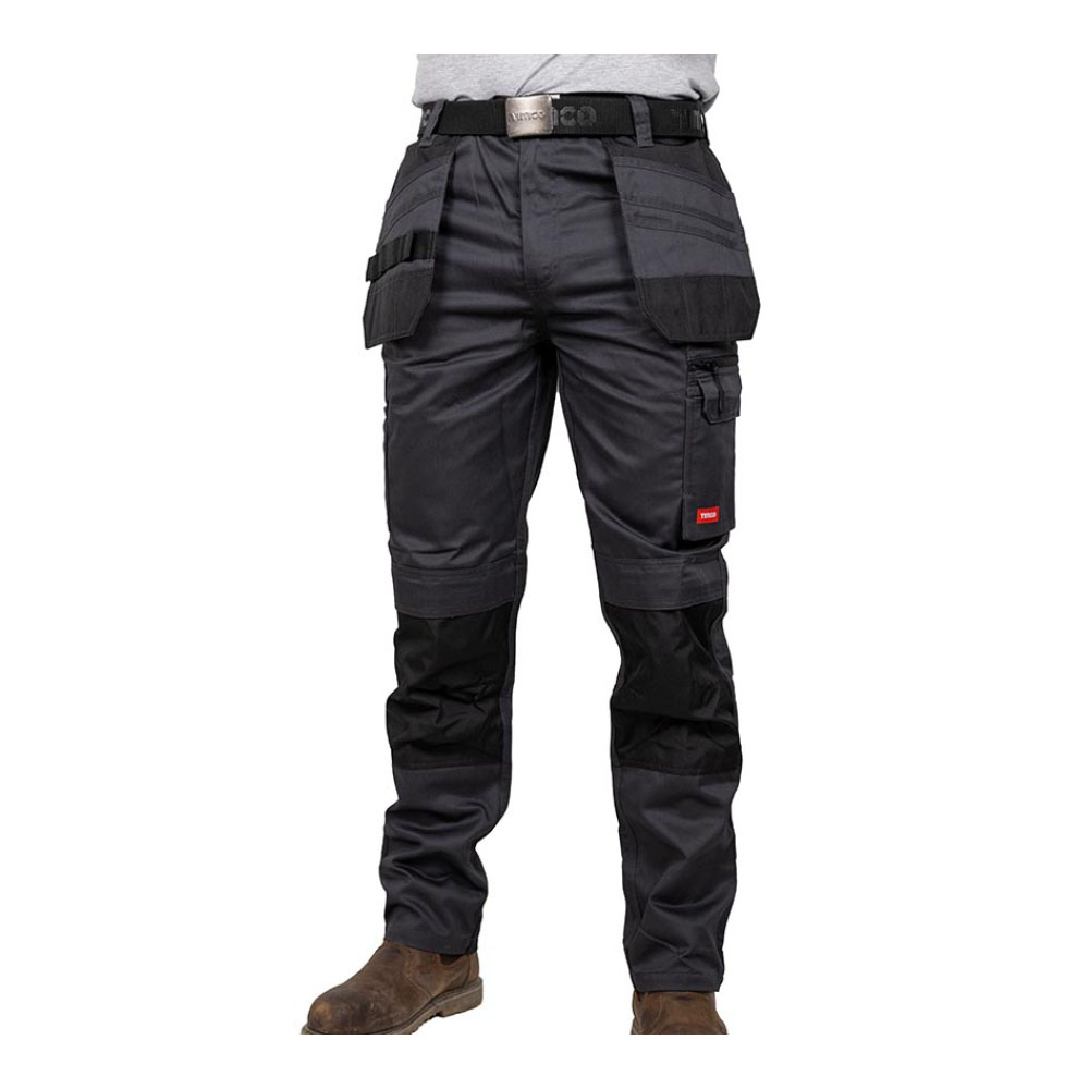 Workman Trousers - Grey/Black - Image 2