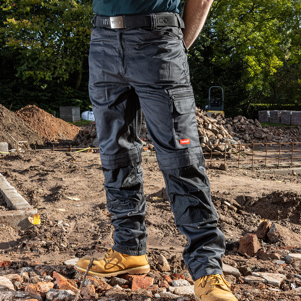 Workman Trousers - Grey/Black - Image 4