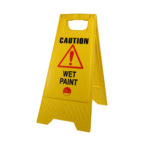 A-Frame Sign Wet Paint