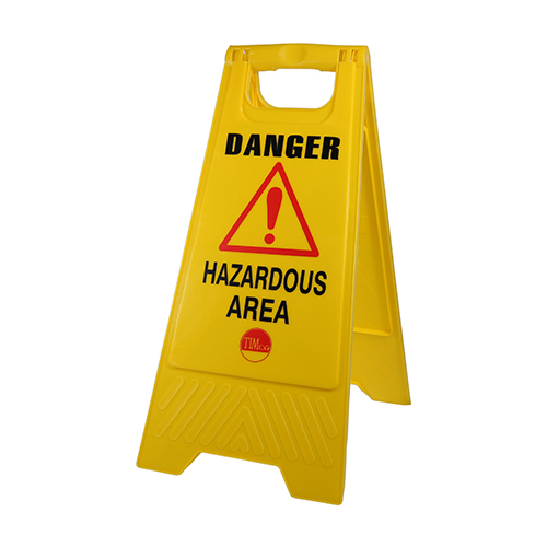 A-Frame Sign Hazardous Area