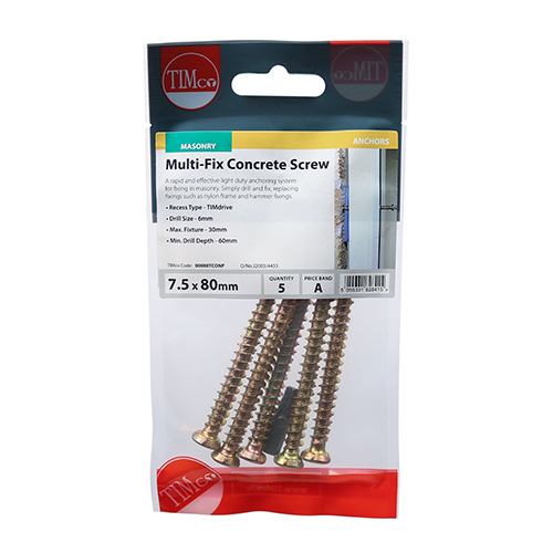 Multi-Fix Concrete Screw - ZYP