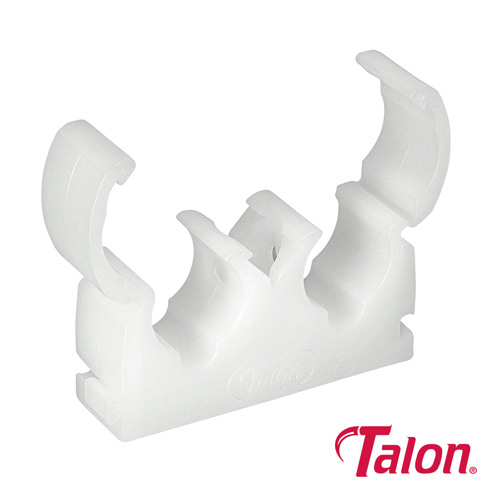 Double Hinged Clip - White