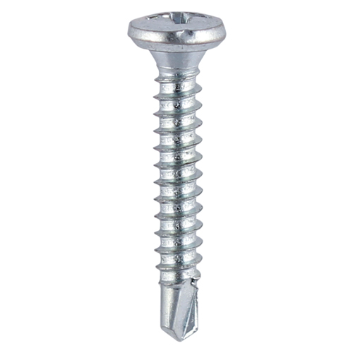 Shallow Pan Countersunk - PH - Self-Tapping - Self-Drilling Point - Zinc 3.9 x 19