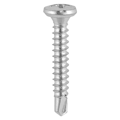 Pan - PH - Self-Tapping Thread - Self-Drilling Point - Martensitic Stainless Steel & Silver Organic 3.9 x 19