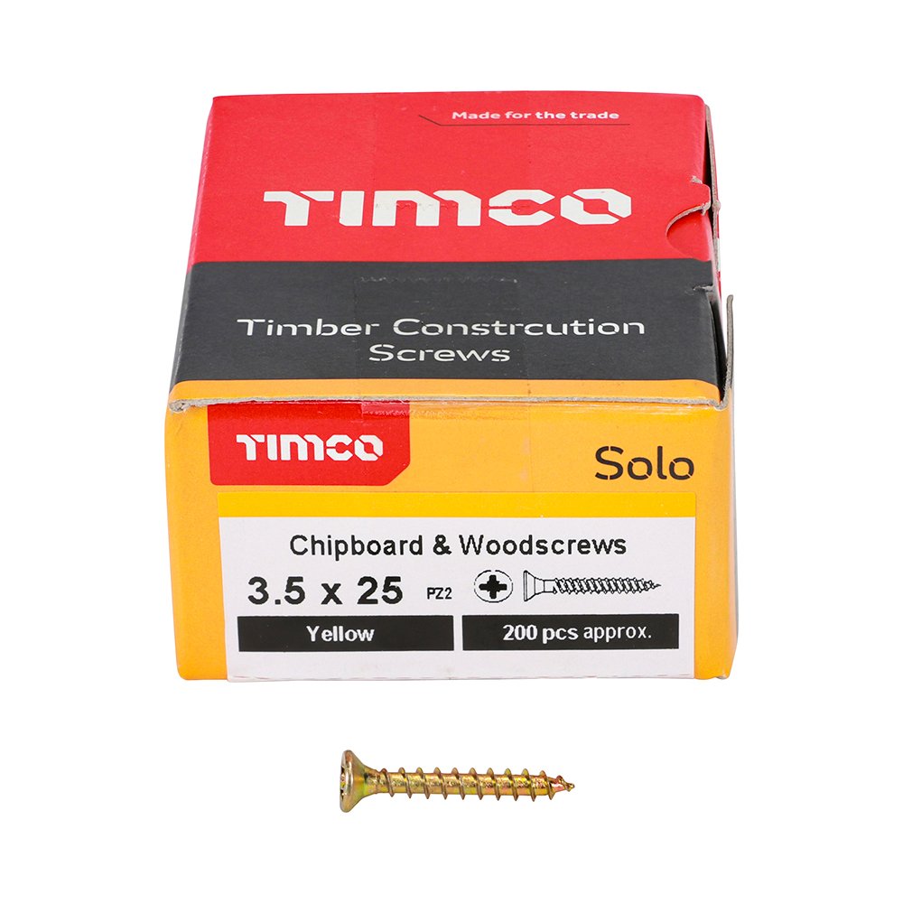 Solo Woodscrew PZ2 CSK ZYP