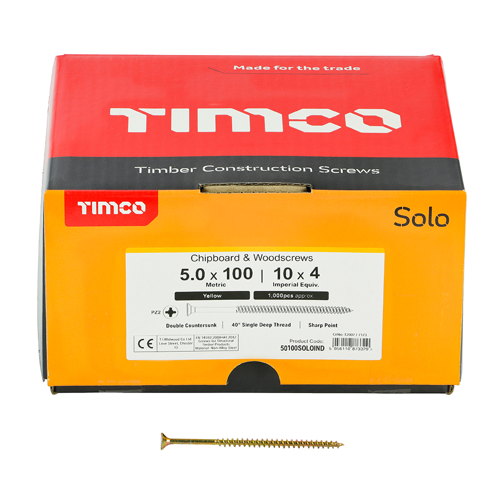 Solo Woodscrew CSK - ZYP (IND)
